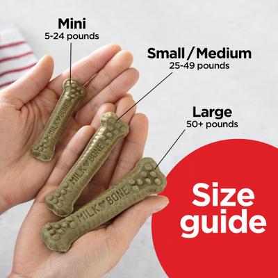 Fresh Breath Brushing Chews Large Mint Flavor Daily Dental Large Dog Treats, 18 count