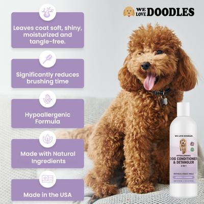4-in-1 Dog Conditioner & Detangler, 16-fl oz bottle