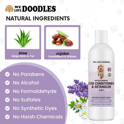 4-in-1 Dog Conditioner & Detangler, 16-fl oz bottle