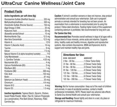 Wellness & Joint Care Dog Supplement, 120 count