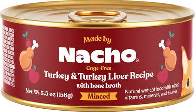 Turkey & Turkey Liver Recipe Grain-Free Minced Wet Cat Food, 5.5-oz can, case of 6