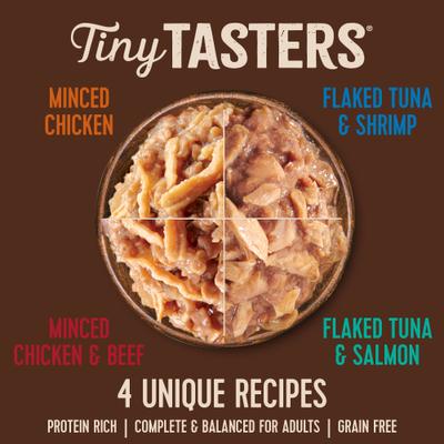 CORE Tiny Tasters Adult Seafood & Poultry Variety Pack Grain-Free Wet Cat Food, 1.75-oz pouch, 12 count