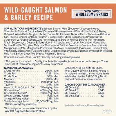 Pure Farm to Bowl Wild-Caught Salmon & Barley Recipe Dry Dog Food, 22-lb bag