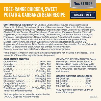 Grain-Free PURE Senior Limited Ingredient Chicken, Sweet Potato & Garbanzo Bean Recipe Dry Dog Food, 12-lb bag