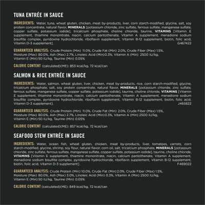 Seafood Favorites Variety Pack Canned Wet Cat Food, 3-oz, case of 24