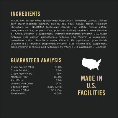 Complete Essentials Adult Turkey & Vegetable Entree in Gravy Canned Cat Food, 3-oz, case of 24