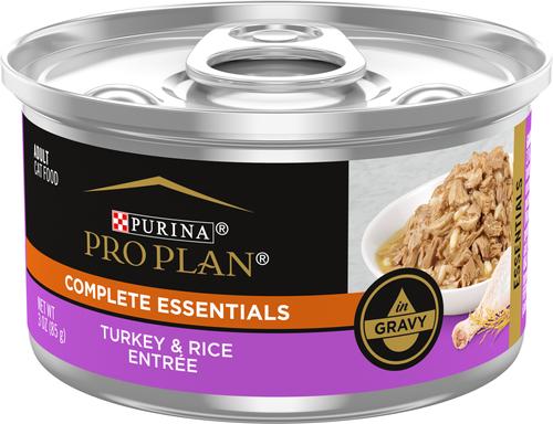 Adult Turkey & Rice Entree in Gravy Canned Cat Food, 3-oz, case of 24