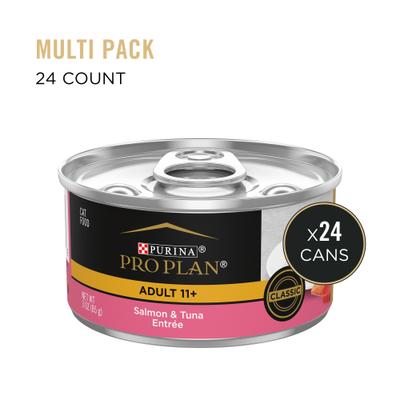 Focus Adult 11+ Classic Salmon & Tuna Entree Canned Cat Food, 3-oz, case of 24