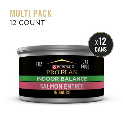 Focus Adult Indoor Care Salmon & Rice Entree in Sauce Canned Cat Food, 3-oz, case of 24