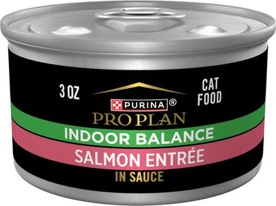 Focus Adult Indoor Care Salmon & Rice Entree in Sauce Canned Cat Food, 3-oz, case of 24