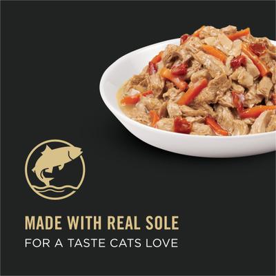 Adult Sole & Vegetable Entree in Sauce Canned Cat Food, 3-oz, case of 24