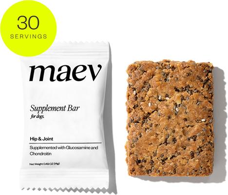 Hip & Joint Human-Grade Supplement Bars for Dogs, 30 count