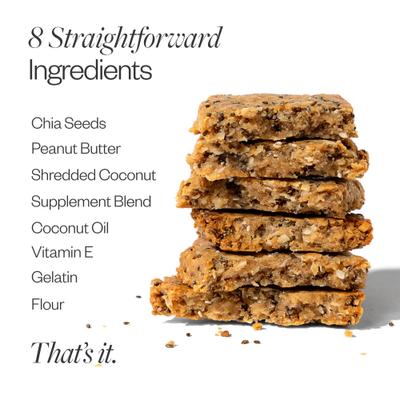 Skin & Coat Human-Grade Supplement Bars for Dogs, 30 count