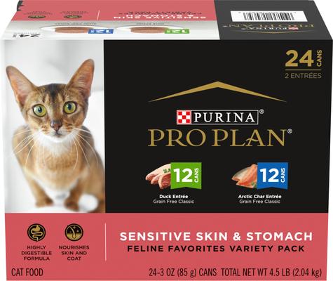 Focus Sensitive Skin & Stomach Duck & Arctic Char Variety Pack Canned Cat Food, 3-oz can, case of 24