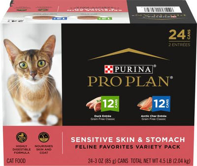 Focus Sensitive Skin & Stomach Duck & Arctic Char Variety Pack Canned Cat Food, 3-oz can, case of 24