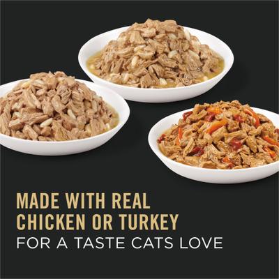 Chicken & Turkey Favorites Variety Pack Canned Cat Food, 3-oz, case of 24