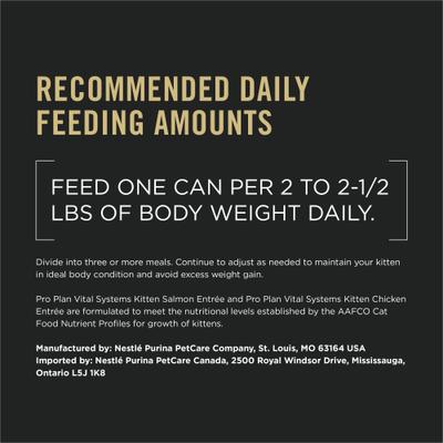 Vital Systems Chicken & Salmon Entrée Variety Pack 4-in-1 Muscles, Brain, Immune & Bone Wet Kitten Food, 3-oz can, case of 24