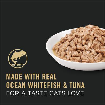 Adult Ocean Whitefish & Tuna Entree in Sauce Canned Cat Food, 5.5-oz, case of 24