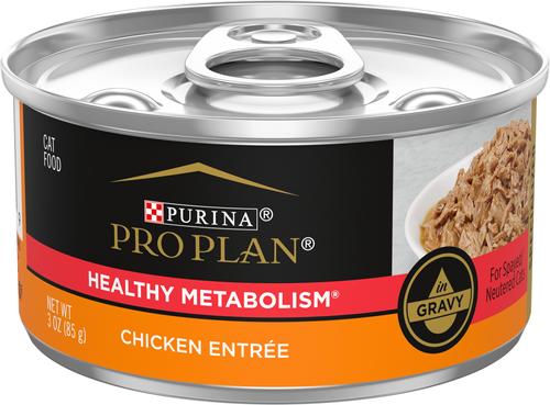 Focus Healthy Metabolism Formula Chicken Entrée in Gravy Adult Canned Cat Food, 3-oz, case of 24