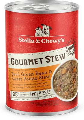 Gourmet Stew Beef with Green Beans & Sweet Potatoes Grain-Free Wet Dog Food, 12.5-oz can, case of 12