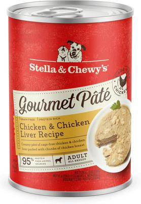 Gourmet Pate Cage-Free Chicken & Chicken Liver Grain-Free Wet Dog Food, 12.5-oz can, case of 12