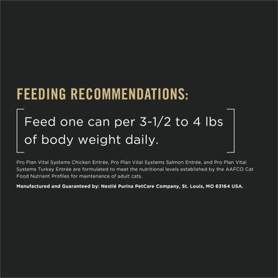 Vital Systems Chicken, Turkey & Salmon Entrée Variety Pack 4-in-1 Immune, Digestive, Kidney & Brain Wet Cat Food, 3-oz can, case of 24