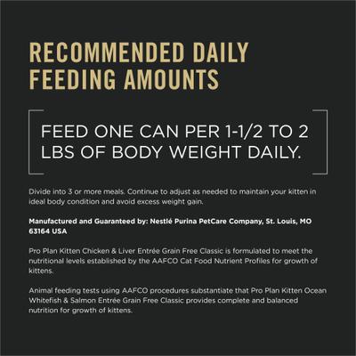 Grain-Free Chicken & Liver & Ocean Whitefish & Salmon Variety Pack Wet Kitten Food, 3-oz can, case of 24