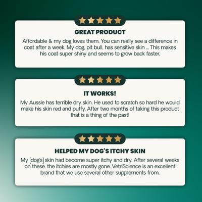 Derma Strength Soft Chews Skin & Coat Supplement for Dogs, 70 count