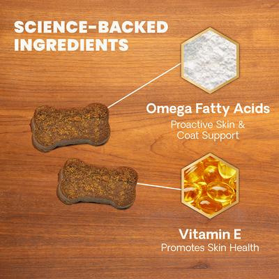 Derma Strength Soft Chews Skin & Coat Supplement for Dogs, 70 count