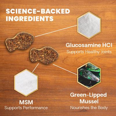 GlycoFlex 2 - Masticables blandos con sabor a hígado de pollo para gatos (60 unidades)