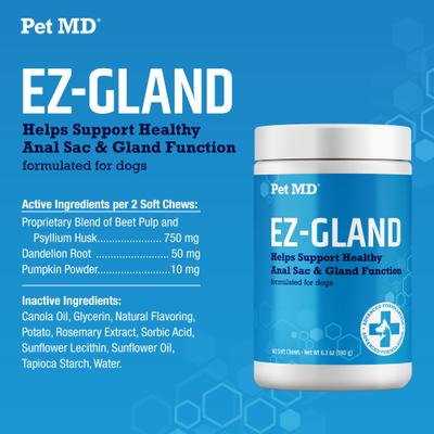 EZ Gland Soft Chews for Dogs, 60 count
