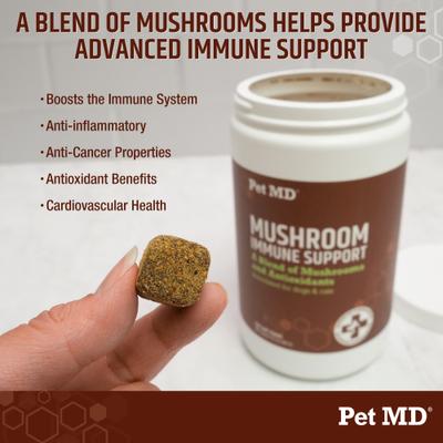 Mushroom Immune Support Chews for Cats & Dogs, 120 count