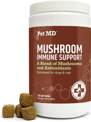 Mushroom Immune Support Chews for Cats & Dogs, 120 count
