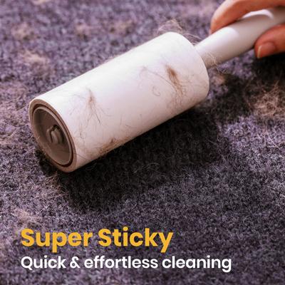 Pet Lint Roller for Clothes, Yellow, 1000 sheets (5 Rollers + 5 Refills)