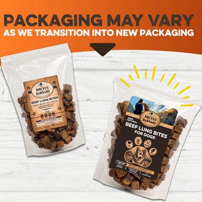 Single-Ingredient High Protein Beef Lung Bites Dehydrated Dog Treats, 8-oz bag