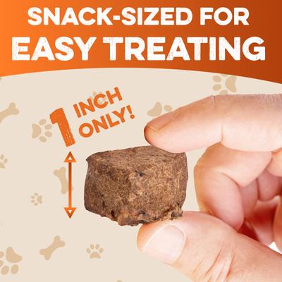 Single-Ingredient High Protein Beef Lung Bites Dehydrated Dog Treats, 8-oz bag