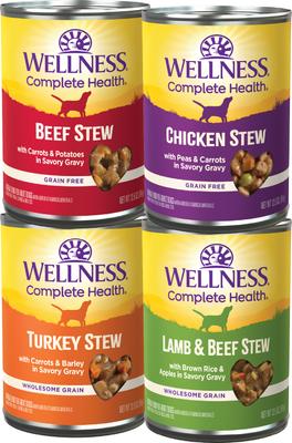 Complete Health Stews Variety Pack Grain-Free Wet Dog Food, lata de 12.5 oz, caja de 4