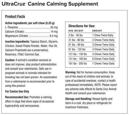 Calming Dog Supplement, 60 count