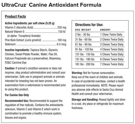 Antioxidant Formula Dog Supplement, 60 count