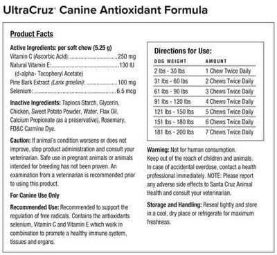 Antioxidant Formula Dog Supplement, 60 count
