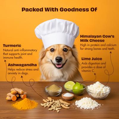 Himalayan Cheese Bars Turmeric Dog Chews, Large, 10 count