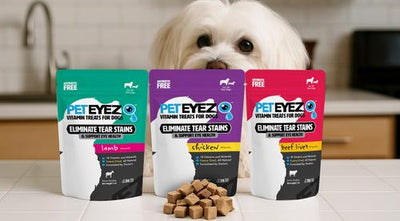 Premios liofilizados de hígado de res para perros contra las manchas de visión y lágrimas, 35 unidades