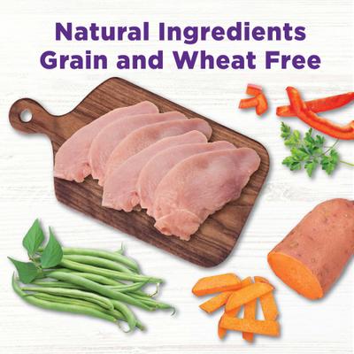 Bowl Boosters Hearty Toppers Turkey Wet Dog Toppers, 5.5-oz bag, 12 count