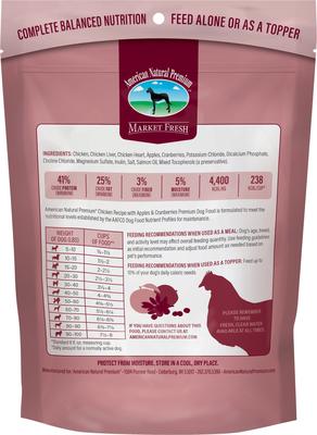 Market Fresh Chicken with Apples & Cranberries Freeze-Dried Dog Food, 16-oz bag