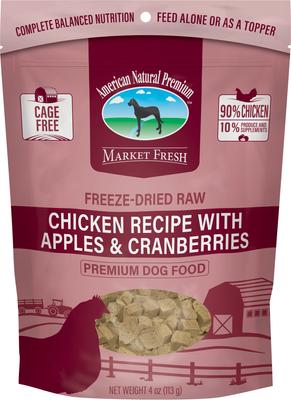 Market Fresh Chicken with Apples & Cranberries Freeze-Dried Dog Food, 16-oz bag