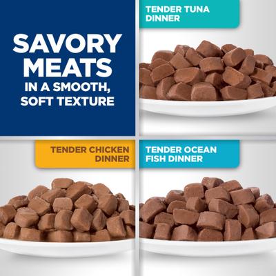 Adult Tender Dinner Variety Pack Cat Food, 2.8-oz pouch, case of 12