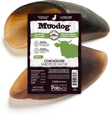Moodog Cow Hooves Dog Treats, 30 count