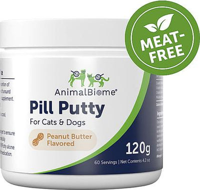 Peanut Butter Plant-Based Pill Putty Dog & Cat Treats, 4.2-oz bag