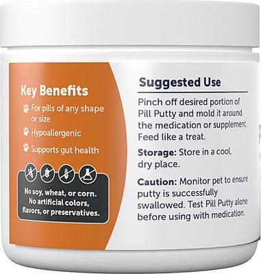Chicken Hydrolyzed-Protein Pill Putty Dog & Cat Treats, 4.2-oz bag