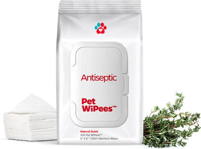 Toallitas antisépticas para el cuidado de perros y gatos Pet WiPees, 100 unidades